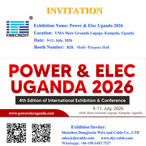 últimas noticias de la empresa sobre Shenzhen DJX participará en la exposición Power & Elec Uganda 2026