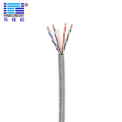Buen precio Cable de Ethernet industrial de 23AWG el 1000FT Cat6 Utp flexible porque aislamiento del HDPE del conductor en línea